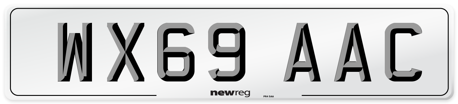 WX69 AAC Number Plate from New Reg